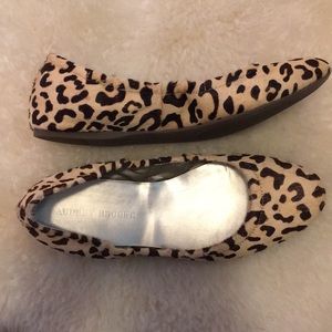 Audrey Brooke Calf Hair Ballerina Flats